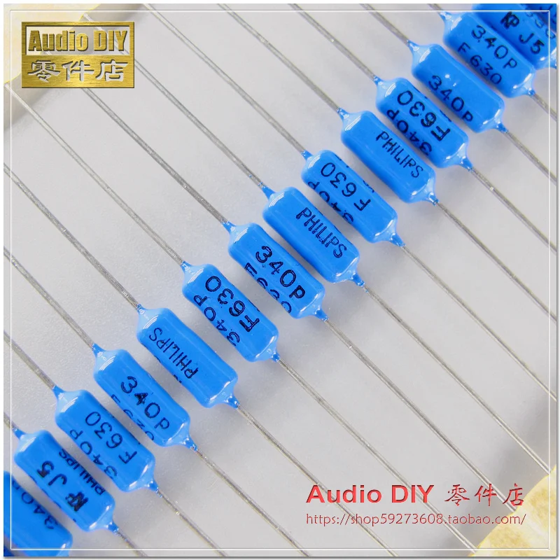 30 шт/50 шт Холланд BC KP464 340pF/630V 1% осевой оловянный пленочный конденсатор поколение