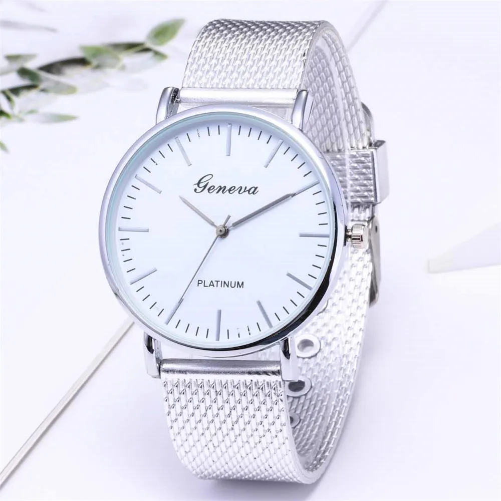 hot sale gold sliver mesh stainless steel watches women top brand luxury casual clock ladies wrist watch relogio feminino gift free global shipping