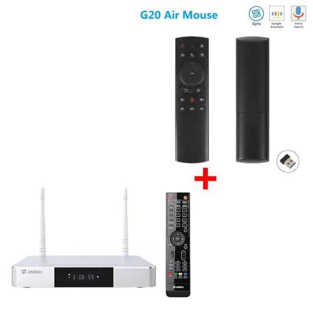 Zidoo Z9S Smart Android 7,1 tv Box 1000M LAN 4K HDR телеприставка Realtek RTD1296DD 2 Гб ram 16 Гб rom SATA 3,0 медиаплеер vs X9S - Цвет: Z9S add g20s