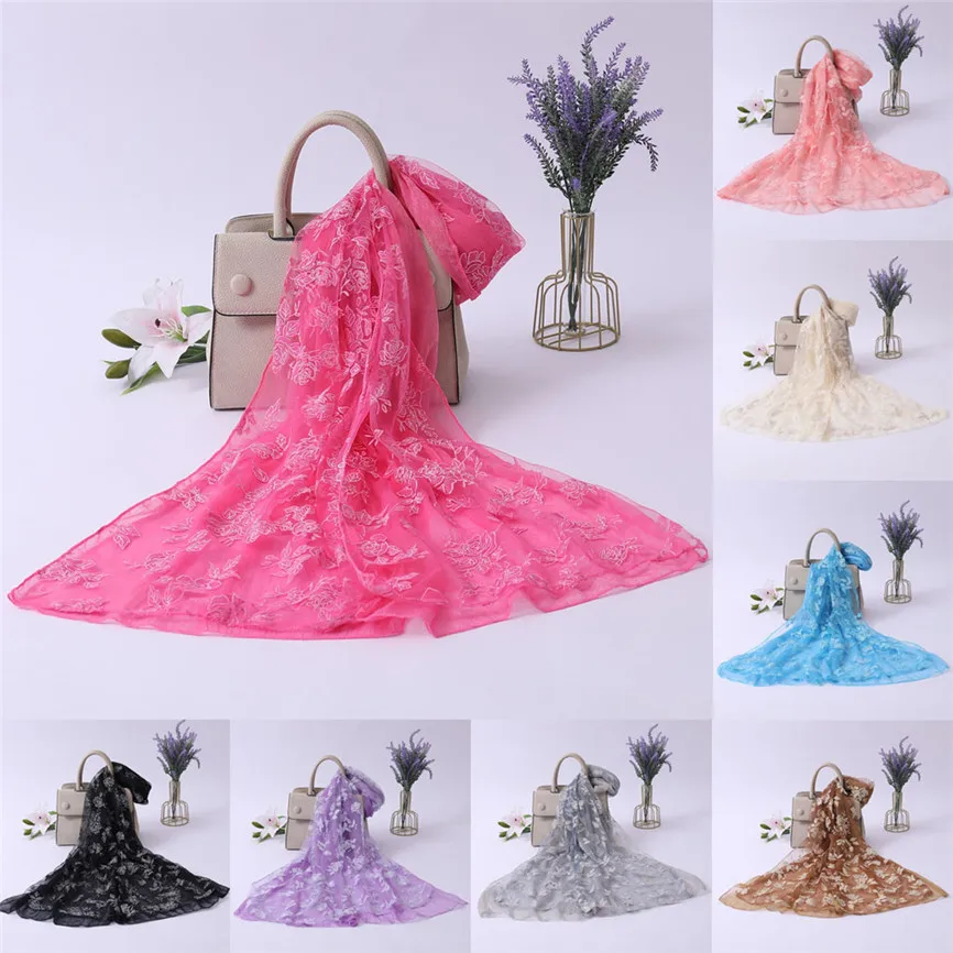 Мягкий Шифоновый Шарф женский шарф с градиентным принтом модный качественный