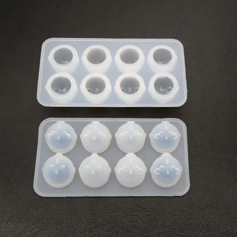 

DIY Pendant Key Chain Crystal Epoxy Mould Cartoon Chicken Bear Shape Moulds Handmade High Mirror Silicone Mold