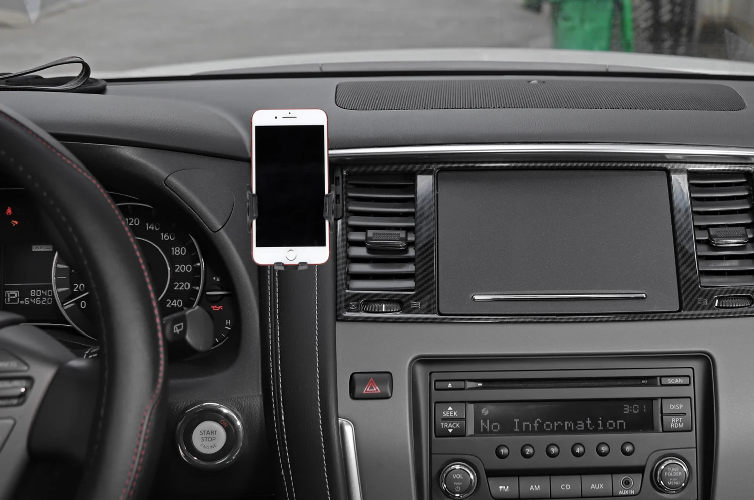 

Phone Holder Tablet Stand GPS Mount Bracket for Nissan Patrol 2017 2018 2019 2020 2021 Car Interior Accessories ABS Black