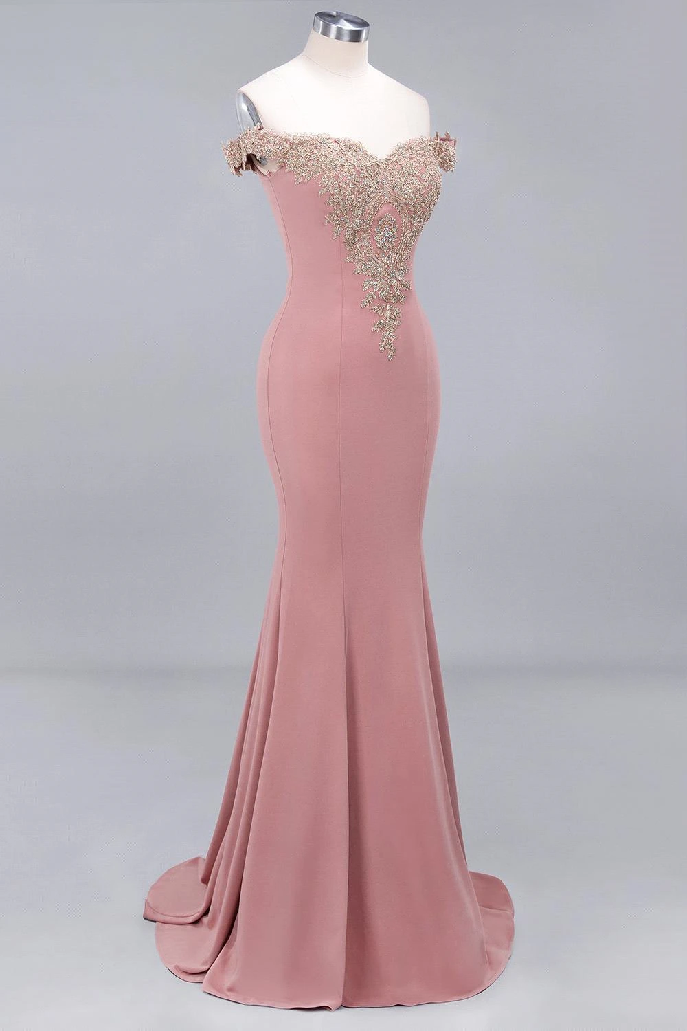 Женское длинное вечернее платье-русалка розовое элегантное кружевное платье без