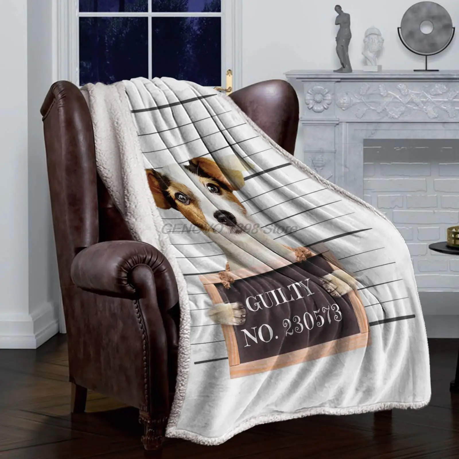 

Fleece Plush Throw Blankets Fuzzy Soft Blanket, Animal Dog Jack Russell Terrier Blankets All Season Lightweight Throw Blanket f