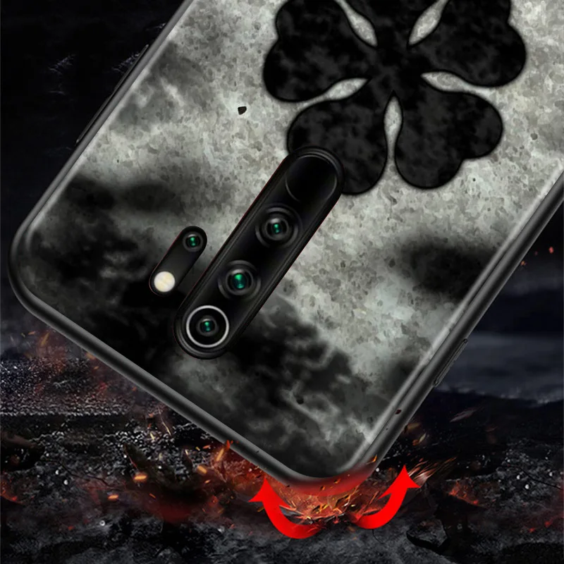 

Anime Black Clover Logo Black Cover For Xiaomi Redmi 10X 9I 9C 9A 9 GO K30 Ultra K20 8A 8 7A 7 S2 6 Pro 5G Phone Case