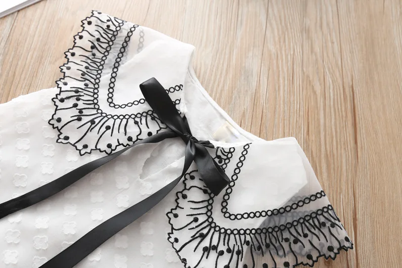 Sodawn/ г. Весенне-летняя детская одежда; платье принцессы для маленьких девочек; кружевное платье с короткими рукавами и цветочной вышивкой для девочек