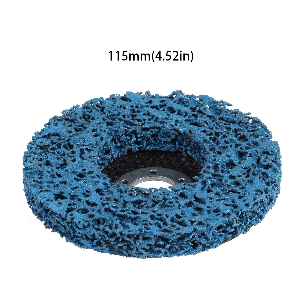 

5PCS Rust Removal Wheel 115mm Paint Wood Plastic Nylon Polishing Wheel Rust Removal for Motorcycles Durable Angle Grinder