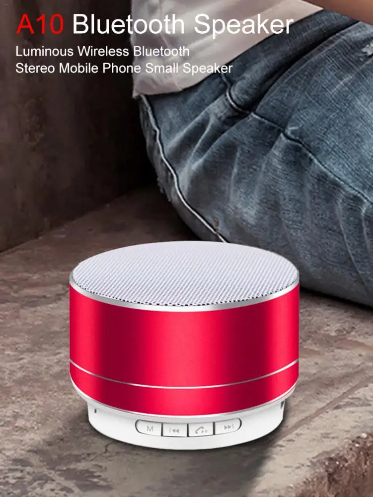 Светящийся беспроводной Bluetooth стерео для мобильного телефона небольшой динамик