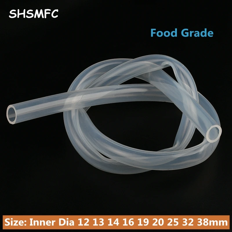 

Прозрачный гибкий силиконовый резиновый шланг, Соединительная труба для воды, аксессуары для аквариума, шланг без запаха, 12 13 14 16 19 20 25 32 38 мм