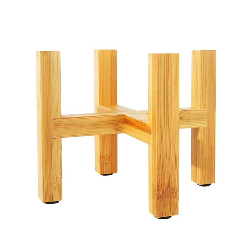 Свободный стоящий держатель для дерева бонсай дома балкон бамбуковый деревянный