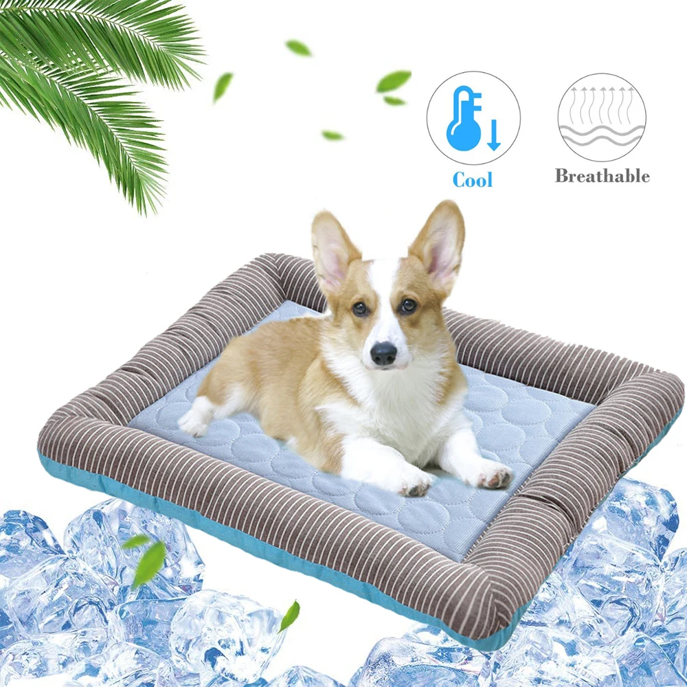 Охлаждающий летний коврик для собак льда коврики сна кошек домашних питомцев
