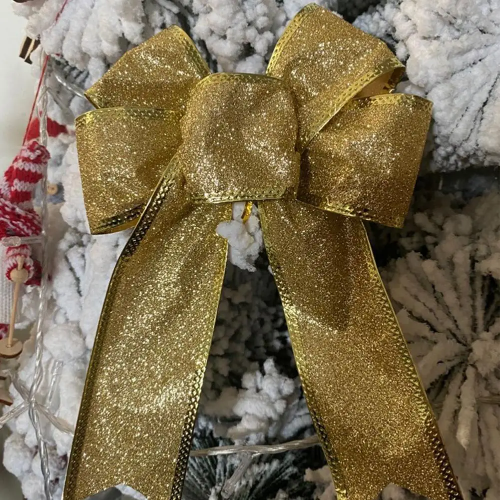 

Lovely Decorative Delicate Modern Style Christmas Bowknot Christmas Bows Decoration Christmas Bows Ornaments 10Pcs