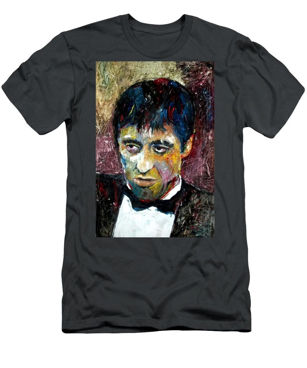 Мужская футболка с коротким рукавом 1 аль пацино Тони Монтана шарф Marcelo Neira