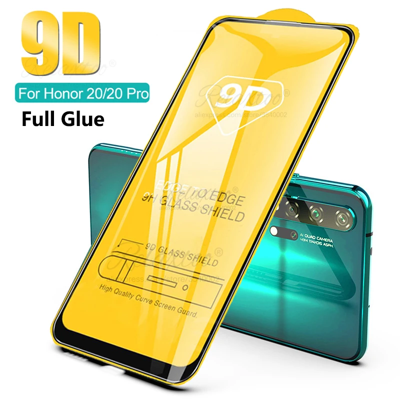 9D изогнутое закаленное Высокопрочное Стекло для huawei honor 20 pro 20i Защитная пленка для экрана на honor 20 lite СВЕТ я 20pro защитная плёнка полностью покрывающая