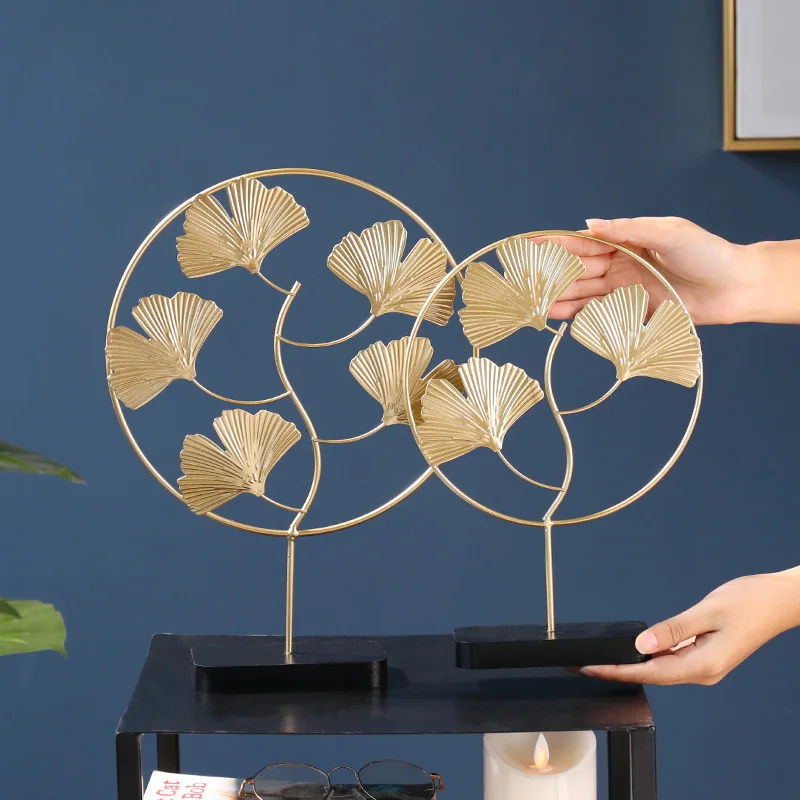 Железная Золотая черепаха в форме листьев гинкго украшение для спины креативное