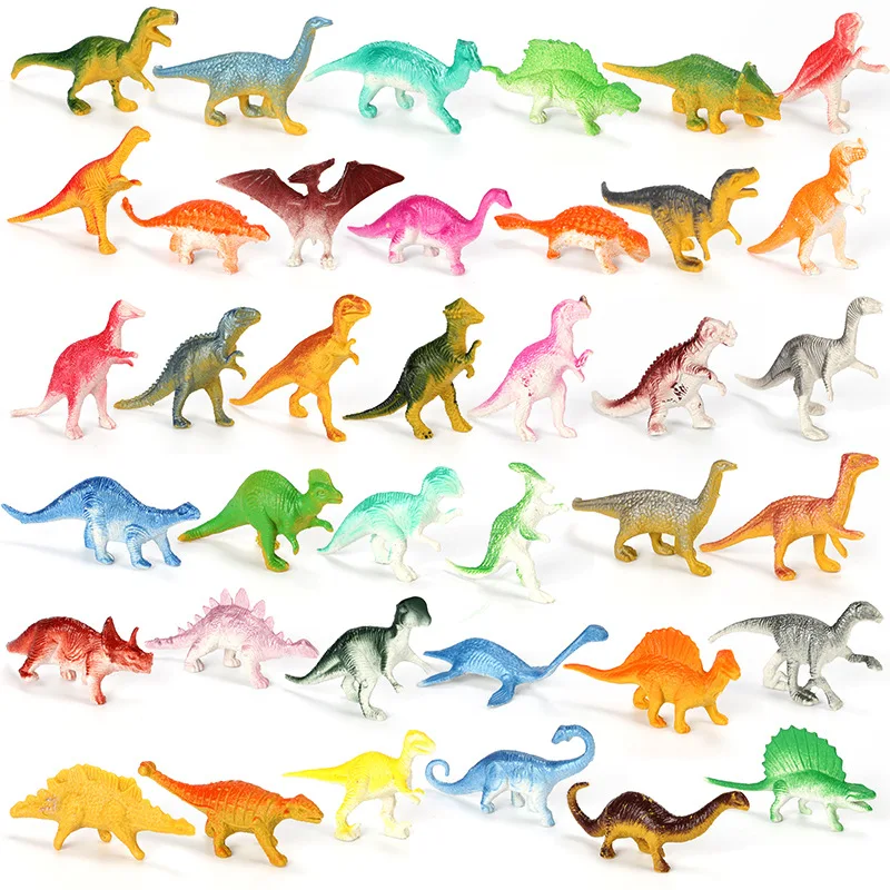 

24pcs/lot Mini Dinosaur Model Children's Educational Toys Small Simulation Animal Figures kids Toys For Boy Gift