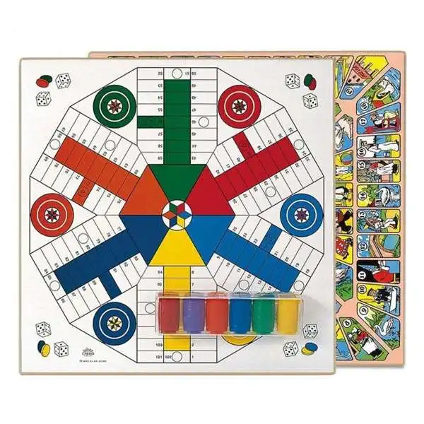 Доска parchis и Oca с ящиками Cayro 6 игроков дерево (40X40 см) | Игрушки хобби