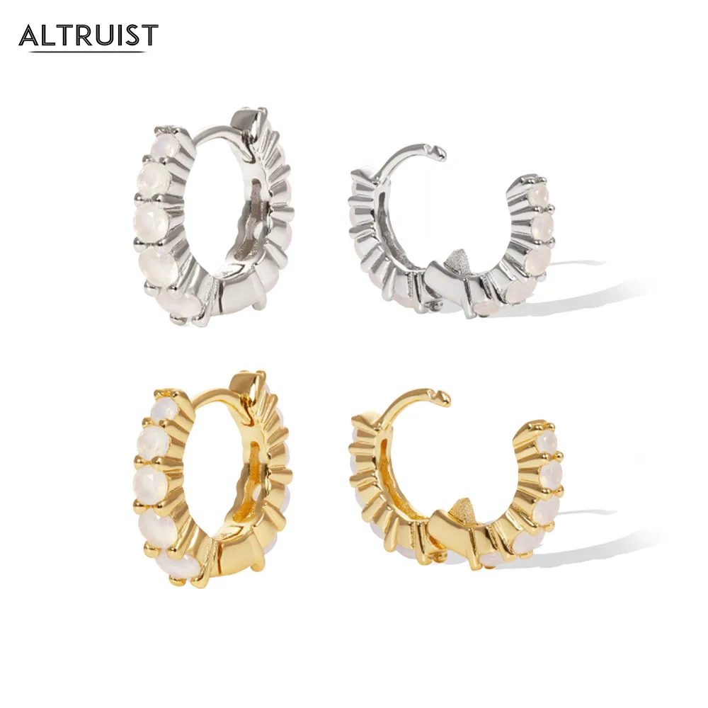 Altruist, 925 пробы, серебряные, Джамбо, градуированные, золотые опалы, хорошие обручи, петли, серьги, кольцо, клипсы, пирсинг, ювелирные изделия
