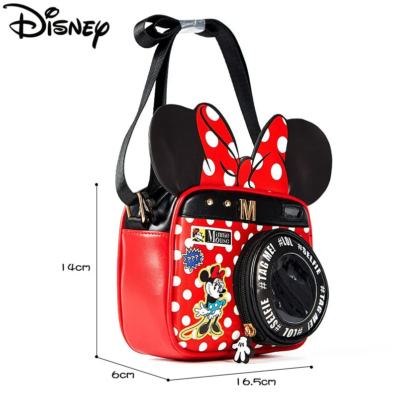 disney minckey minnie mouse donald duck kids bags baby boys girls 3d camera bag cute cartoon purse pu zipper backpacks gift free global shipping