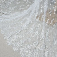 phoenix flower full embroidery eyelash lace fabric lady dress sewing accessories v2202