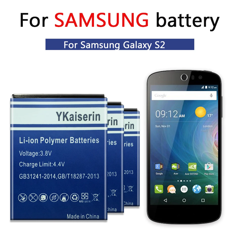 Аккумулятор для Samsung Galaxy Nexus I9250 I515 I557 S2 SII I9100 I9103 I9050 I9100G I9108 T989 E120L I547 L700 | Мобильные