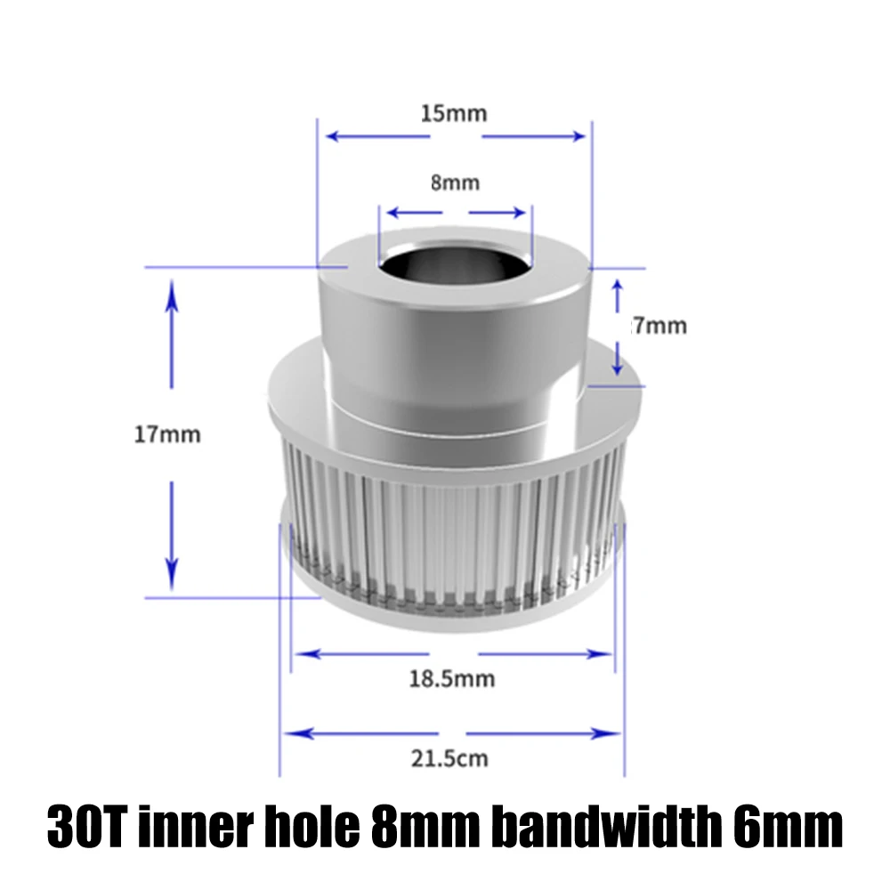 30T inner hole 8mm Gt2 зубчатый шкив 6 мм Полоса пропускания gt2 40 зуб 36 зубьев 30 зубьев Большой шкив 3d части принтера - Цвет: 30T inner hole 8mm