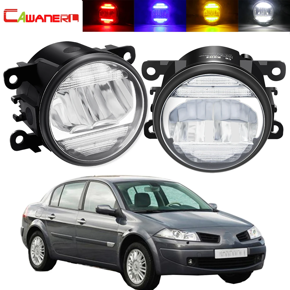 

2 в 1 Противотуманные фары + ДХО 30 Вт 8000LM автомобильный передний бампер противотумансветильник фары в сборе дневные ходовые огни 12 В для Renault ...