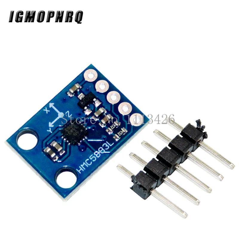 

10pcs/lot GY-273 3V-5V HMC5883L Triple Axis Compass Magnetometer Sensor Module Three Axis Magnetic Field Module