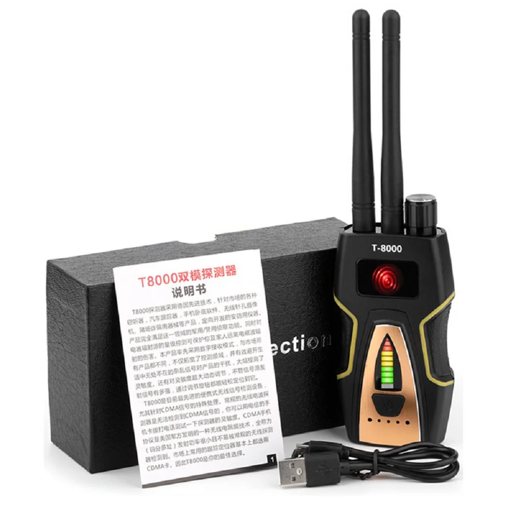 Антирадар T8000 шпионская камера скрытая Wi-Fi мини-камера GPS-трекер GSM звуковой