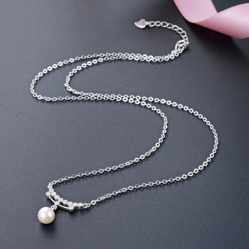 Arc инкрустация цирконием пресноводные жемчужные подвески Подвески крест цепь