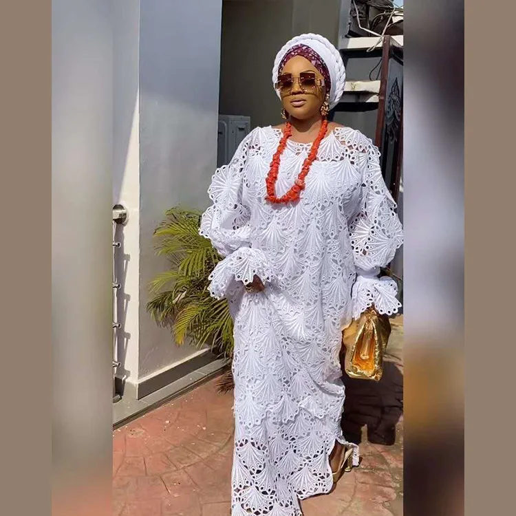 2 шт./комплект кружевные платья большого размера Новые африканские женские