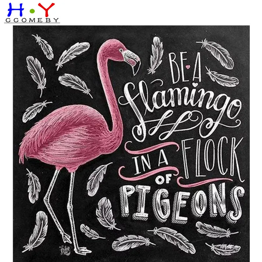 

Diamond Painting Full Square Chalkboard Drawing Flamingo 5d Round Diamond Painting Embroidery Cross Stitch Mosaic Rhinestone