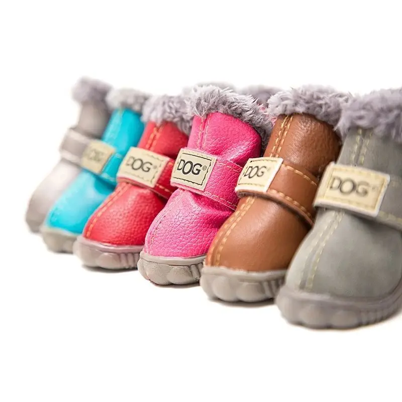 носки для собак обувь зимняя Зимняя домашних животных теплая снега