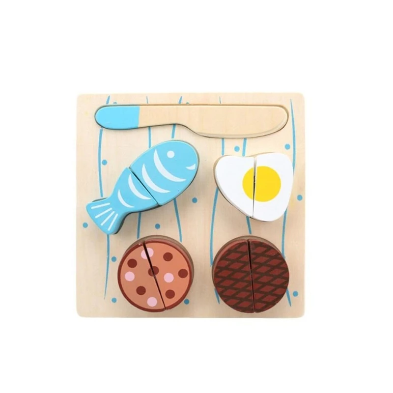 

Baby Cut Fruit Jigsaw Puzzle Wooden Children's Vegetables Onion Apple Banana Egg Combination Toy Educational Toys