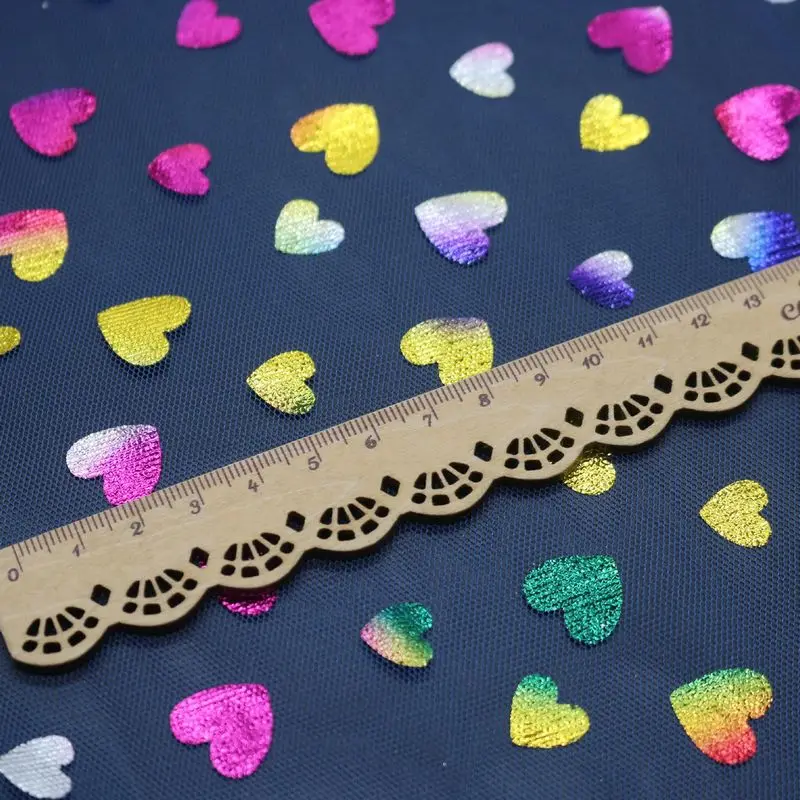 Яркое яркое бронзовое Сетчатое платье ширина 150 см ткань для детской одежды