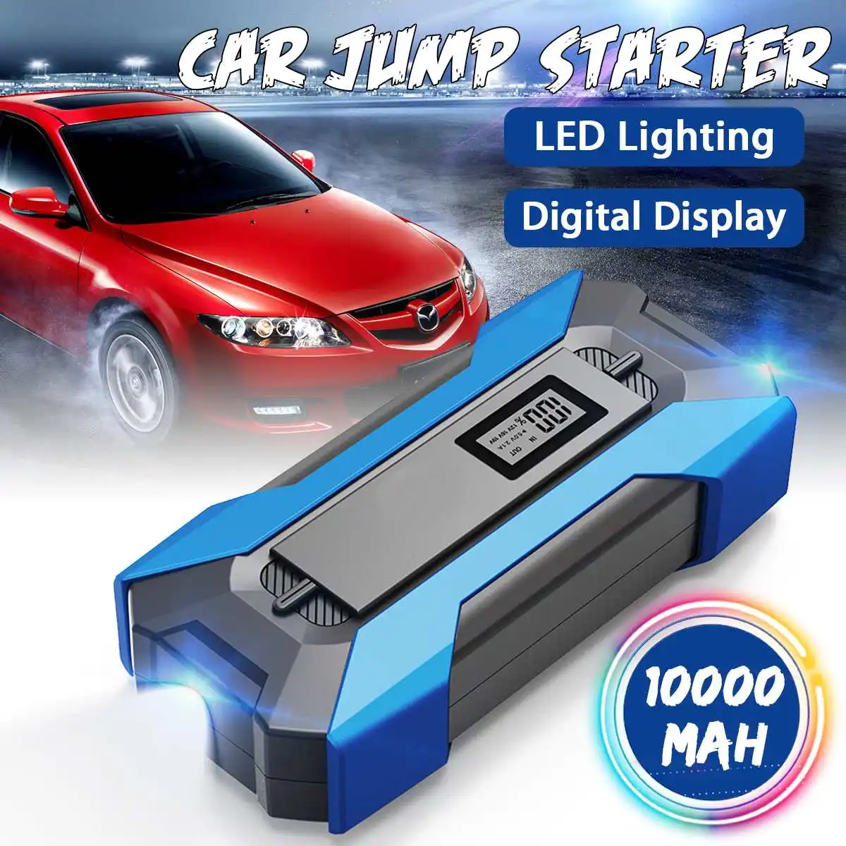 Автомобильный стартер Power Bank 12V Портативная электростанция аварийное зарядное