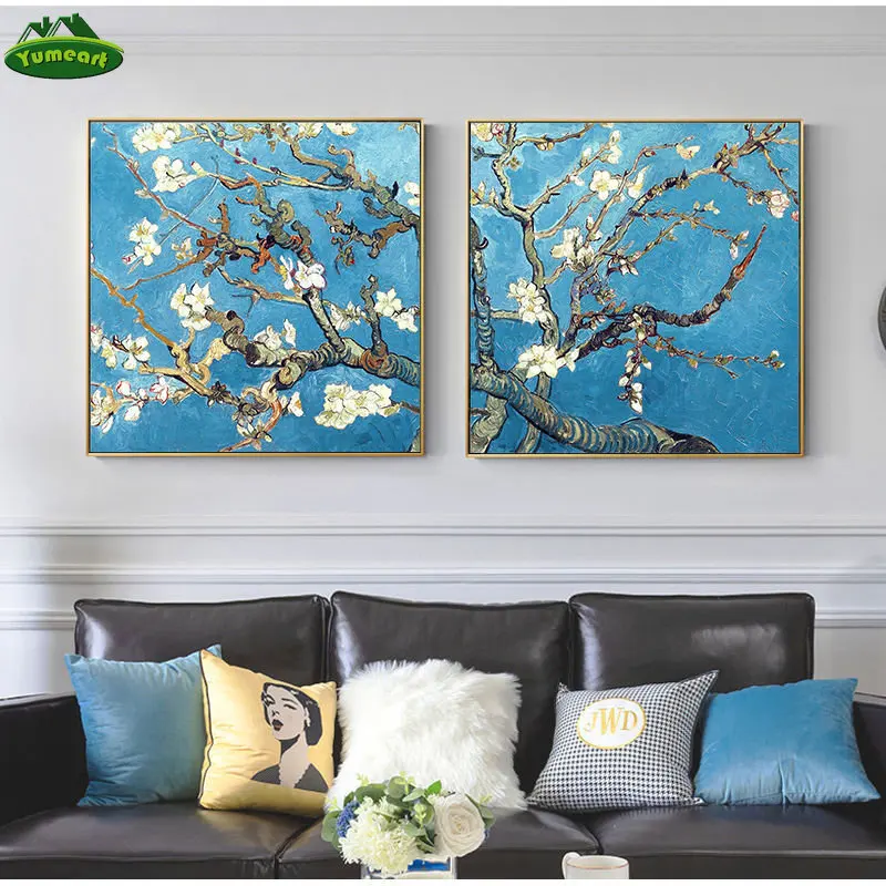 Элегантный постер стихов абрикосового цвета от Винсента Ван Гога известного