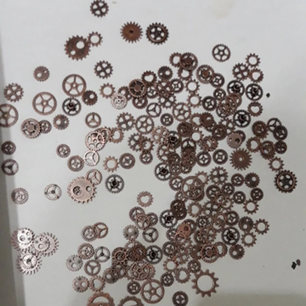 About 120g/lot DIY jewelry Making Vintage Metal Mixed Gears Steampunk Gear Pendant Charms Bracelet Accessories(Ancient red coppe | Игрушки и