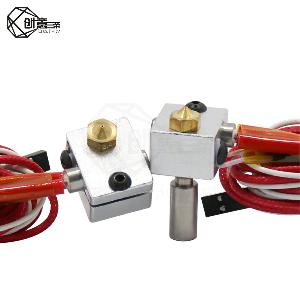 Экструдер 2 в цельнометаллический для 3D Chimera Hotend Kit с вентилятором