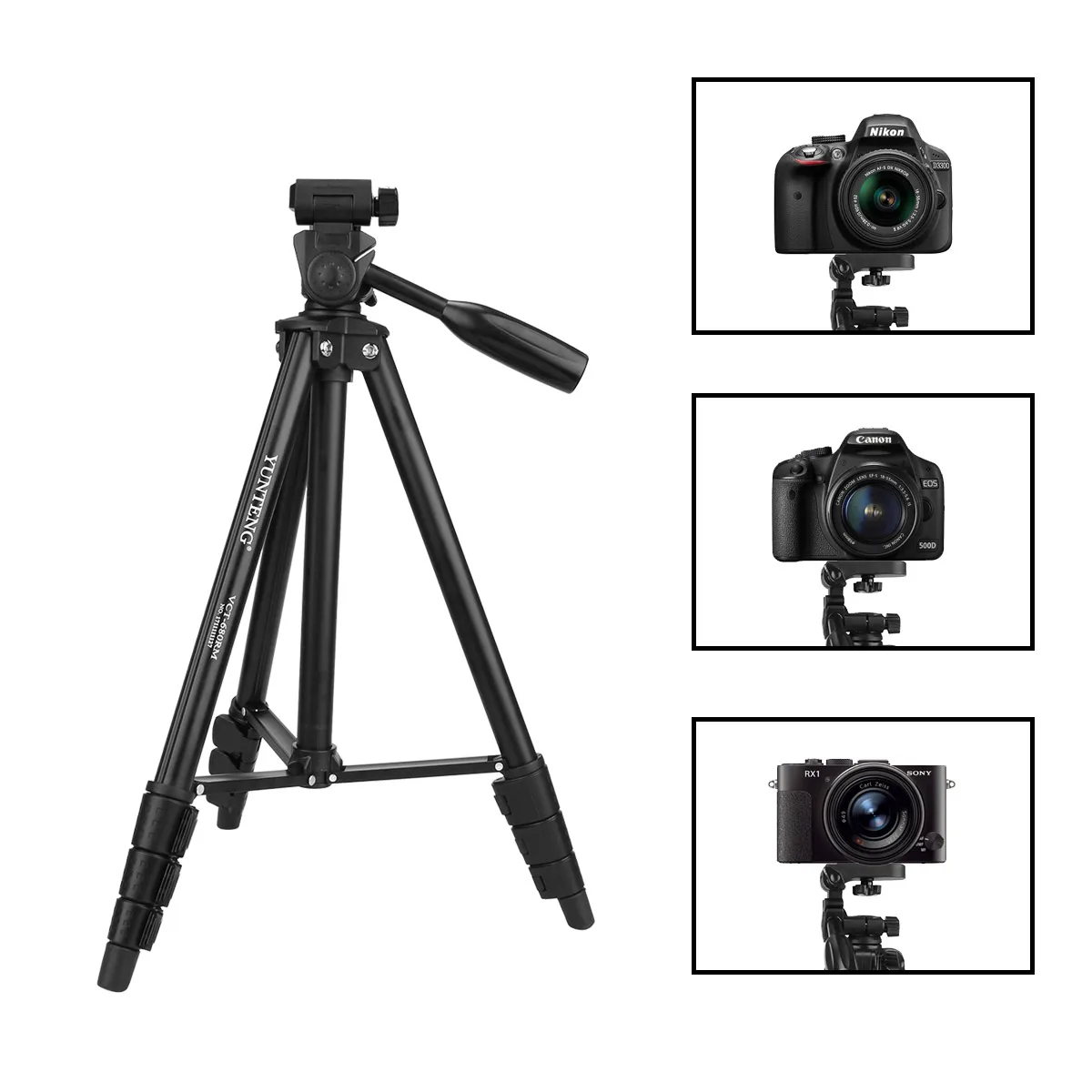 Professional Photography Tripod for Camera Mobile Phone Holder Cameras Stand Live Streaming Studio Shooting Tripod