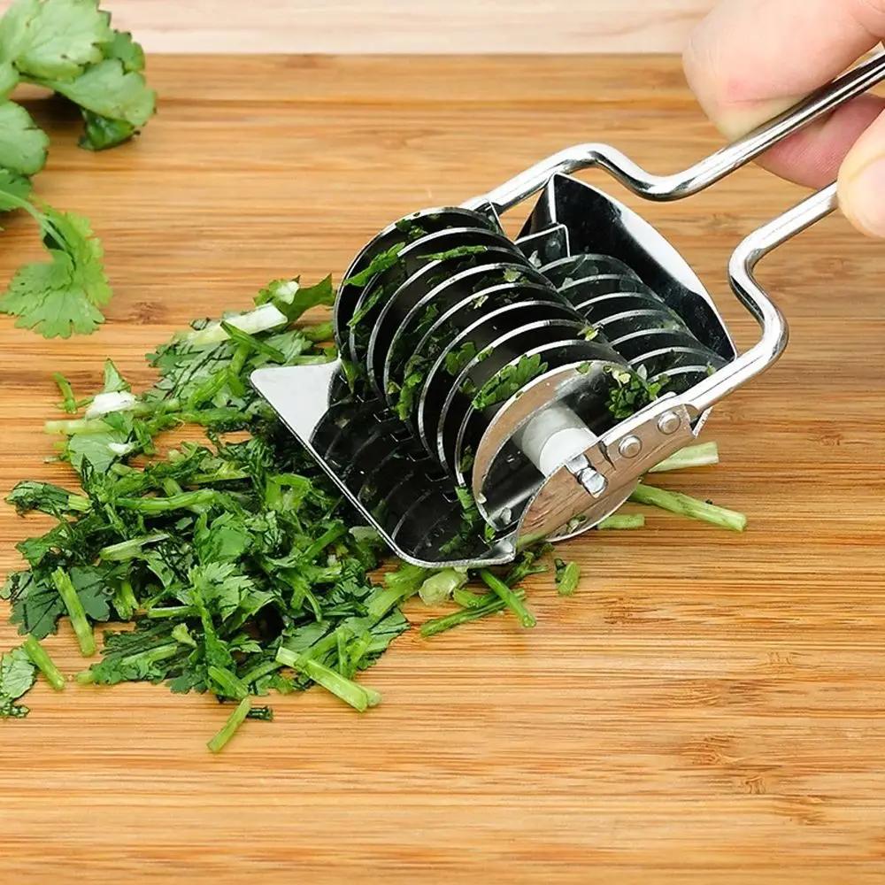 Stainless Steel Coriander Grinder Chopper Embossing Pastry Slicer Dough Roller Garlic Cutter Cookie Pizza Baking Cooking Tool | Дом и сад