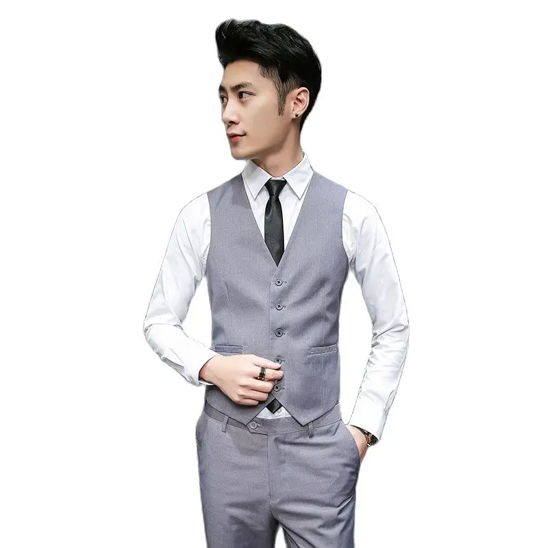 Жилет мужской деловой повседневный жилет Азиатские размеры S M L XL XXL XXXL