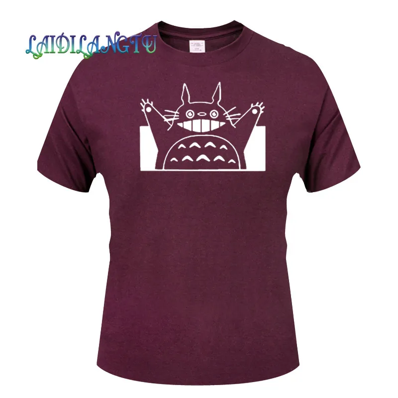 Новинка 2019 модная мужская футболка My Neighbor Totoro одежда с коротким рукавом
