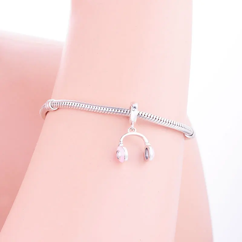 Подвеска для наушников из серебра 925 пробы с эмалью|Бусины| |