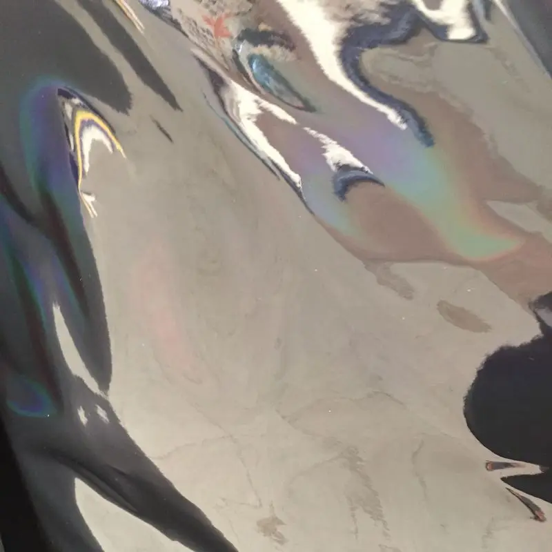 Лидер продаж модный черный синтетический полиуретановый голографический