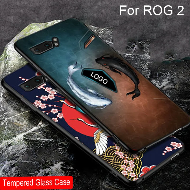 Чехол для ASUS ROG Phone II чехол Phone2 ZS660KL силиконовый задняя крышка Gaming 2 с мультяшным