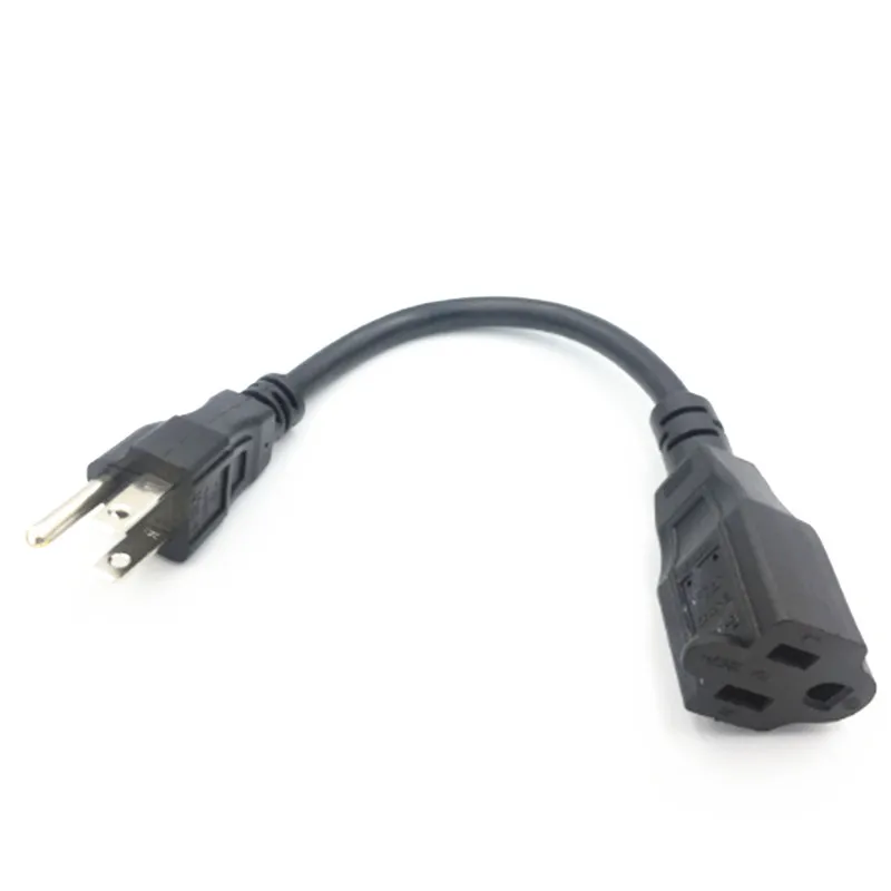 Американский/Американский 3pin короткий плоский шнур питания Nema 5 15P штекер для 15R