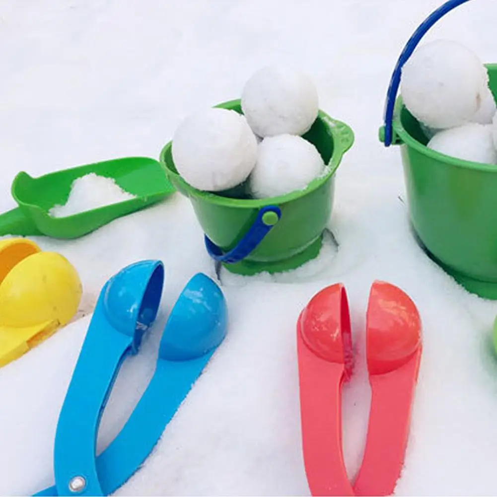 Random Color Winter Snow Ball Maker Sand Mold Tool Kids Snowball Toy Outdoor Fight Thrower Children's | Игрушки и хобби
