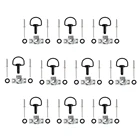 Быстросъемный D-образный кольцевой обтекатель, застежка 17 мм, универсальные аксессуары для мотоциклов Honda, Yamaha, Suzuki