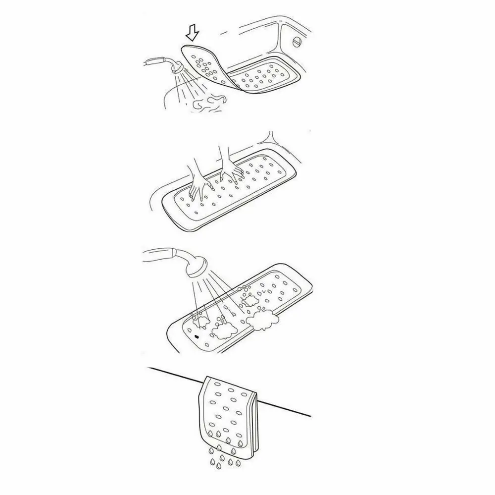 extra long bath mat 10040cm bathroom shower non slip mat eco friendly machine washable apply to children elderly free global shipping